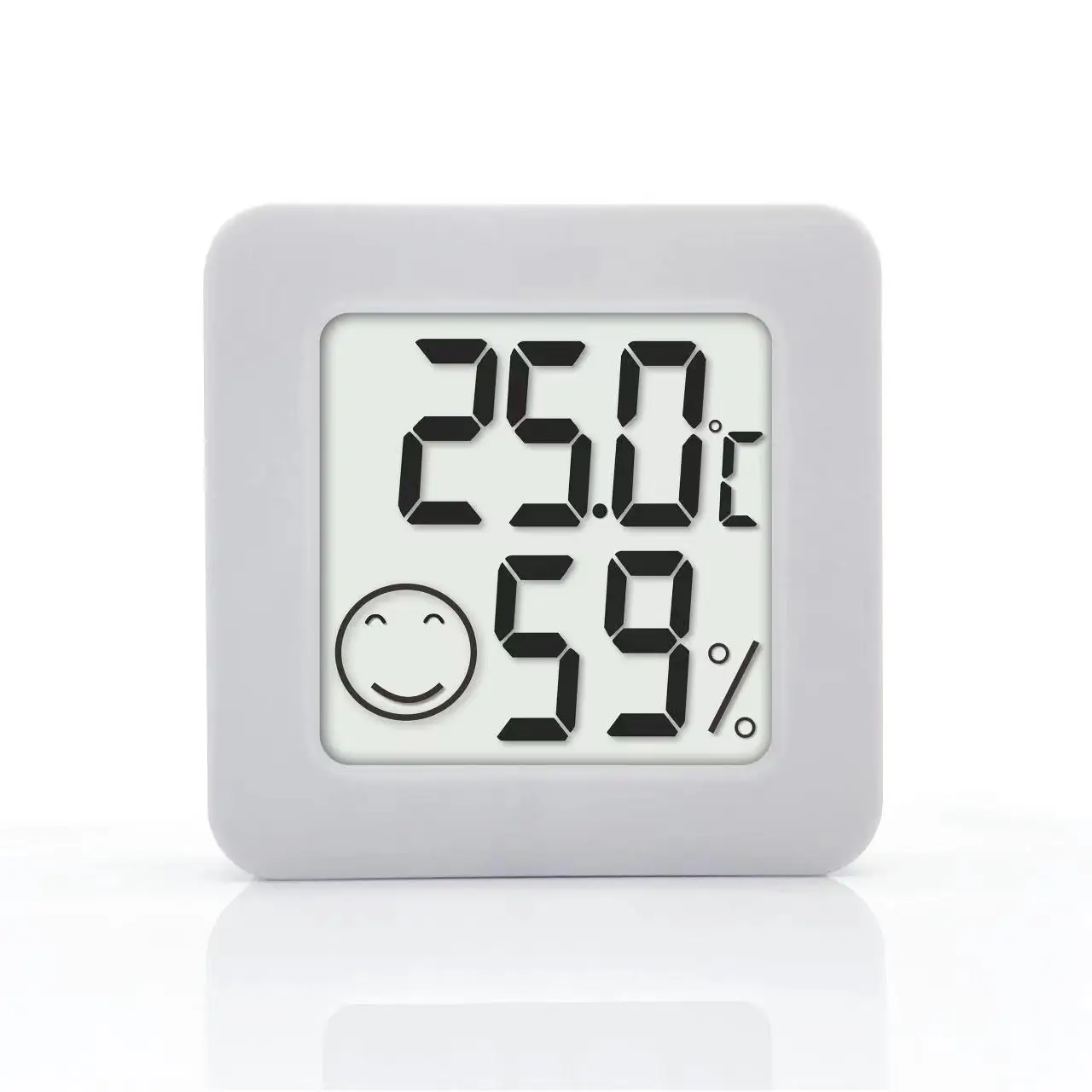 Mini Household Thermometer-Hygrometer Digital Humidity Gauge Smiling Face Thermometer Hygrometer Indoor Temperature Meter