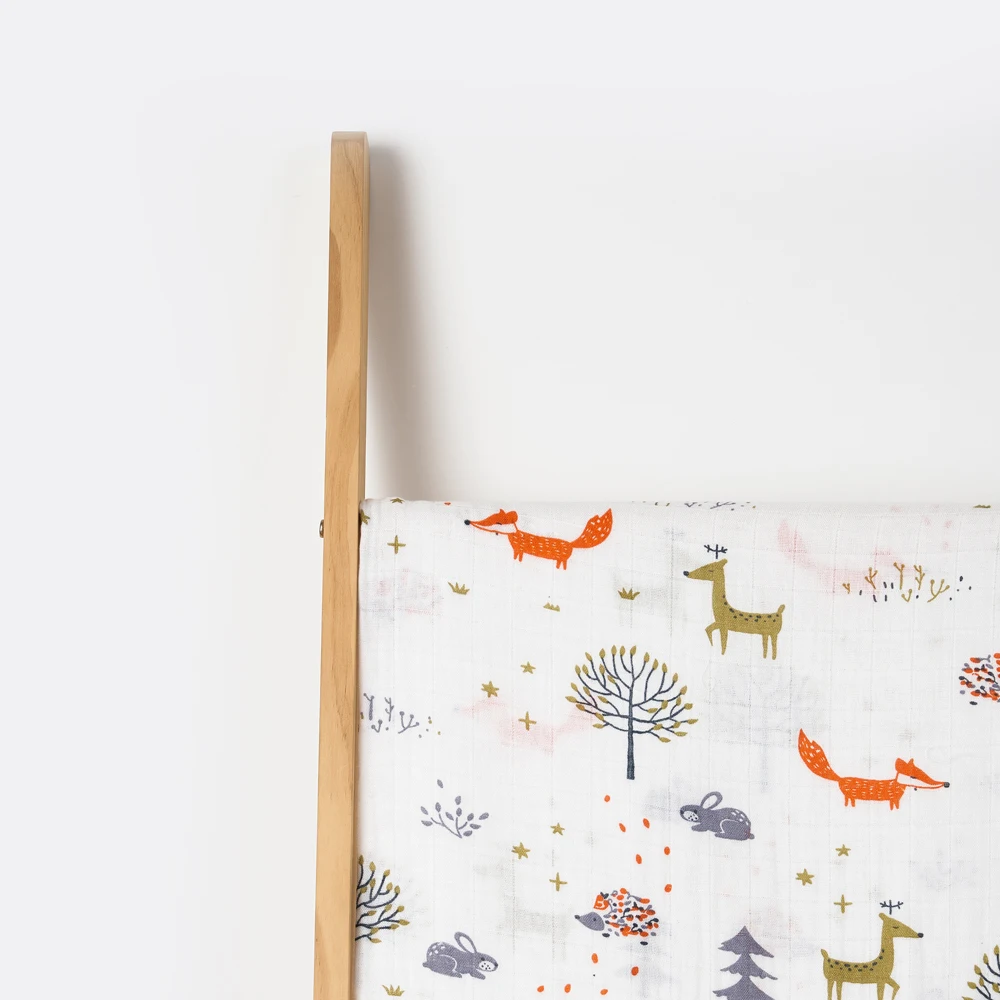 Manufacturer Muslin Swaddle Blankets 120 cm 100% cotton Soft Baby Muslin Blanket