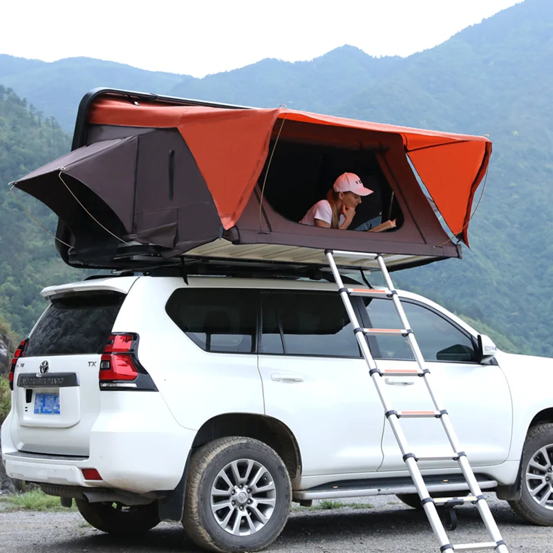 2021 Hot Sale Clamshell Roof tent top hard shell Suv tent camping Hard Shell Car Roof Top Tent