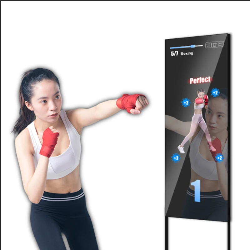 FaGym  Virtual Magic Mirror Touch Screen Fitness Smart Interactive Wall Mount