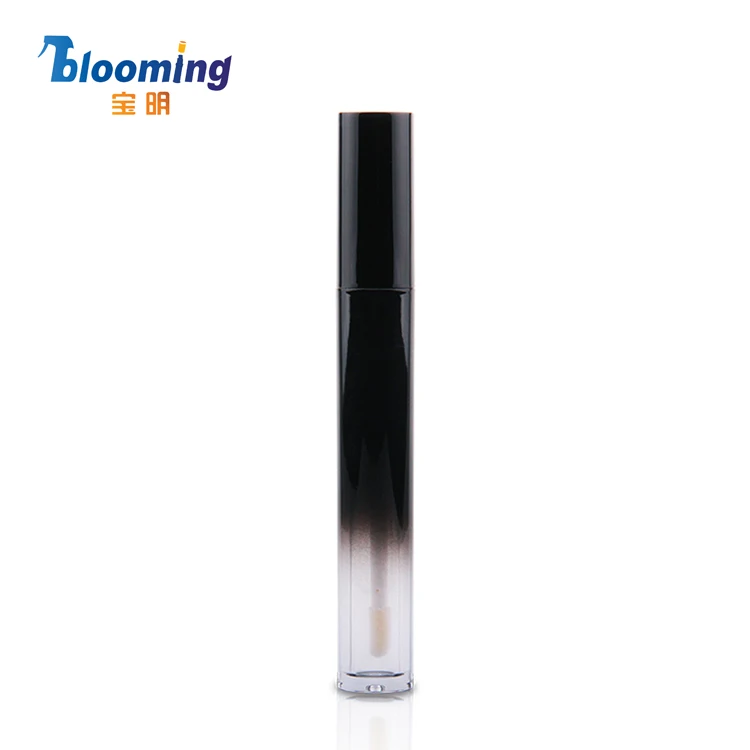 Custom logo round lip gloss vendor bulk 5ml 7ml 10ml black lip gloss tube