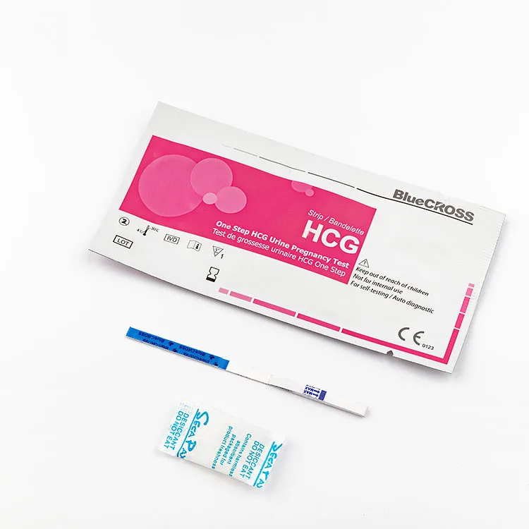 От производителя BlueCROSS домашняя ранняя диагностика Hcg тест на беременность Полоска кассета