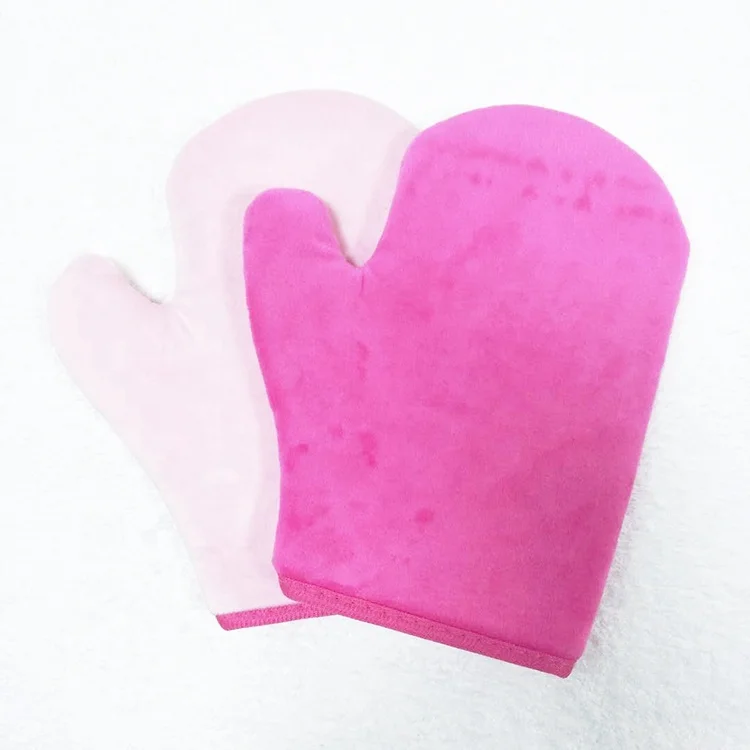 
Manufacturer supply eco-friendly velvet self cheap tanning mitt 