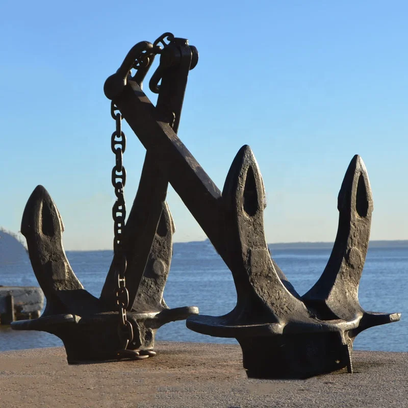Морской корабль, стальное литье для холла, якорь с сертификатом BV ABS LR