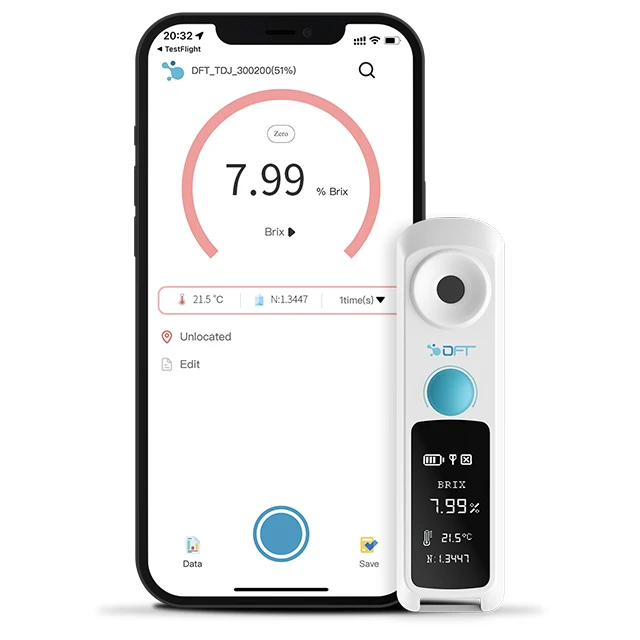 0 ~ 95% IP67 цифровой портативный тестовый измеритель, рефрактометр для меда, сахара, кофе