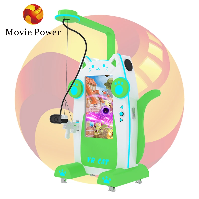 Interactive vr game simulator virtual reality platform 9d vr arcade machine amusement rides for kids