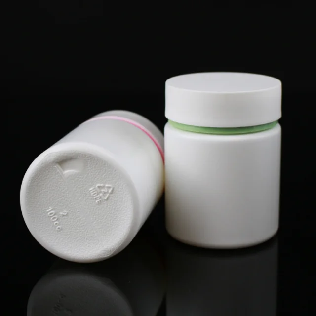 High Quality 100cc 150cc 175cc Pharmaceutical Capsule Pill bottle Medicine Vitamin HDPE Plastic Bottle Container