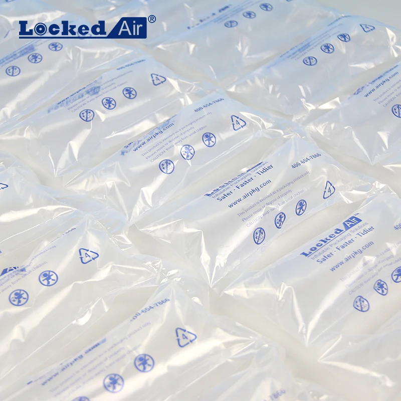 China professional buffer protective packaging inflatable air buffer pillow film roll packaging