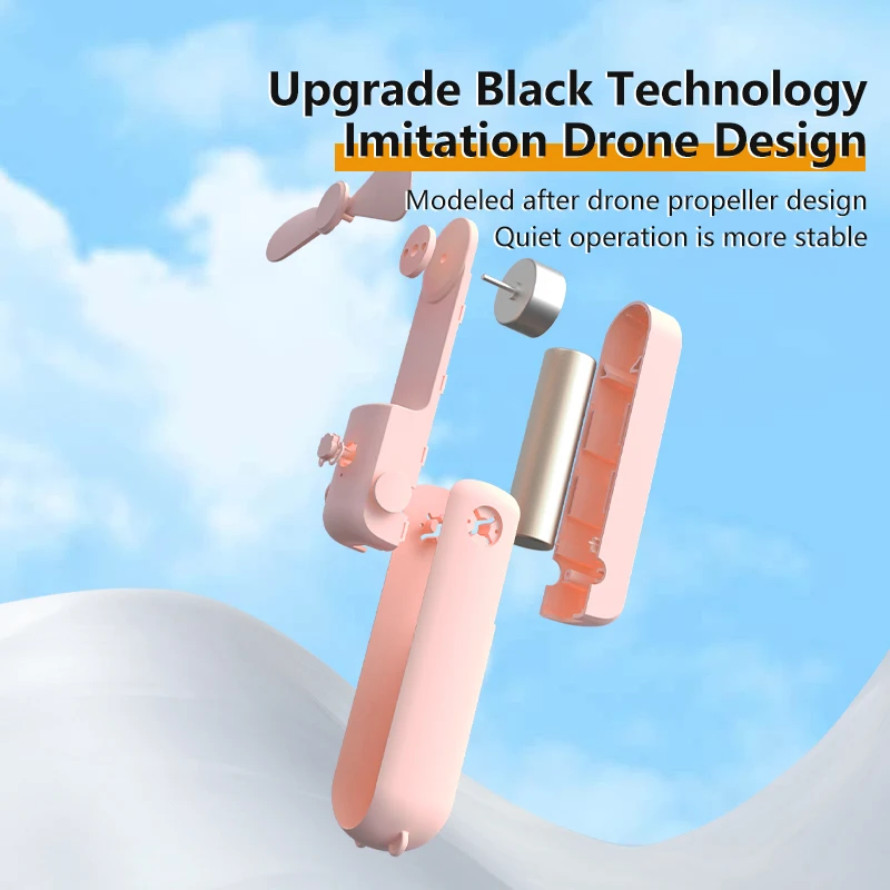 YouNiMei Custom Small Handy Fold Foldable Hand Battery Personal Rechargeable Usb Handheld Portable Mini Fa