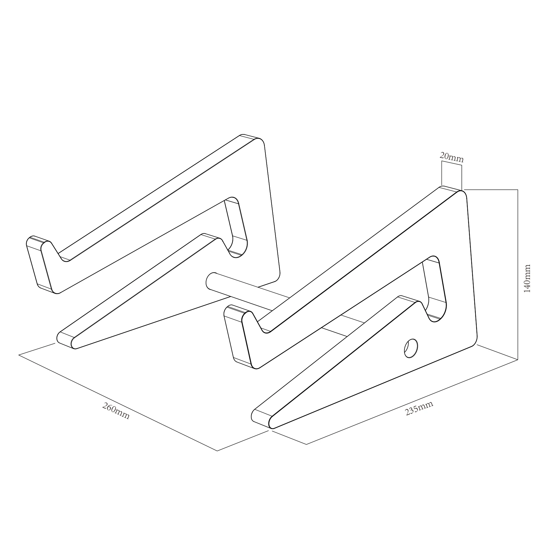 Cheap Portable Home Office Soportes Para Laptop Cooling Stand Foldable Lab Riser Eco-friendly Wooden Black Wood Laptop Stand