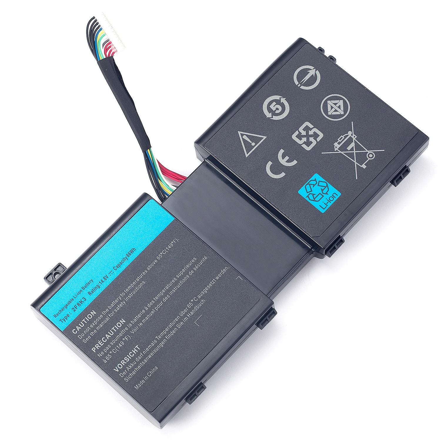 Laptop Battery 2F8K3    For Dell Alienware 17 R1 17X M17X-R5 Alienware 18 R1 18X M18X-R3 Gaming Laptop 02F8K3 KJ2PX 0KJ2PX G33TT