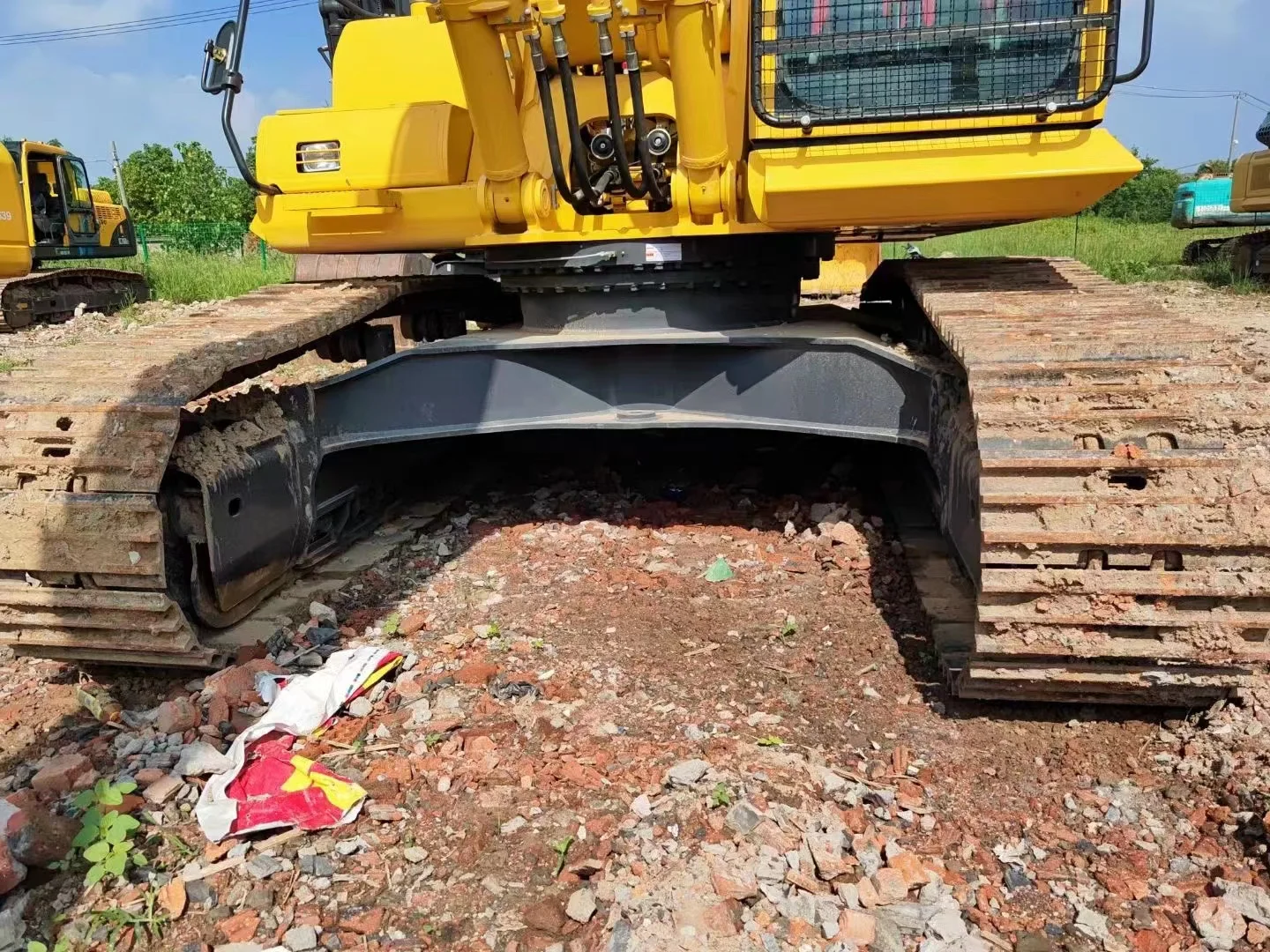 Япония строительная машина komatsu pc350 на гусеничном ходу земляных работ/подержанная рольставни/Подержанный большегрузного оборудования/землечерпалки pc350-7