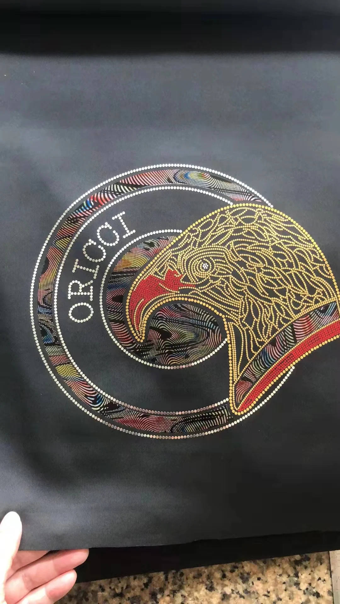 hot fixed sequin machine punching automatic for heat press design