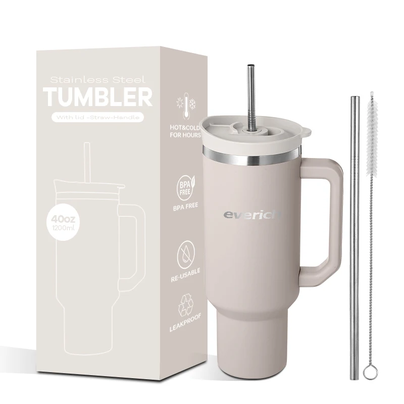 Leakproof Lid Water Tumbler Mixed Colorful Tumbler 40oz Stainless Steel Vacuum Water Jug Custom LOGO  High Quality Tumbler