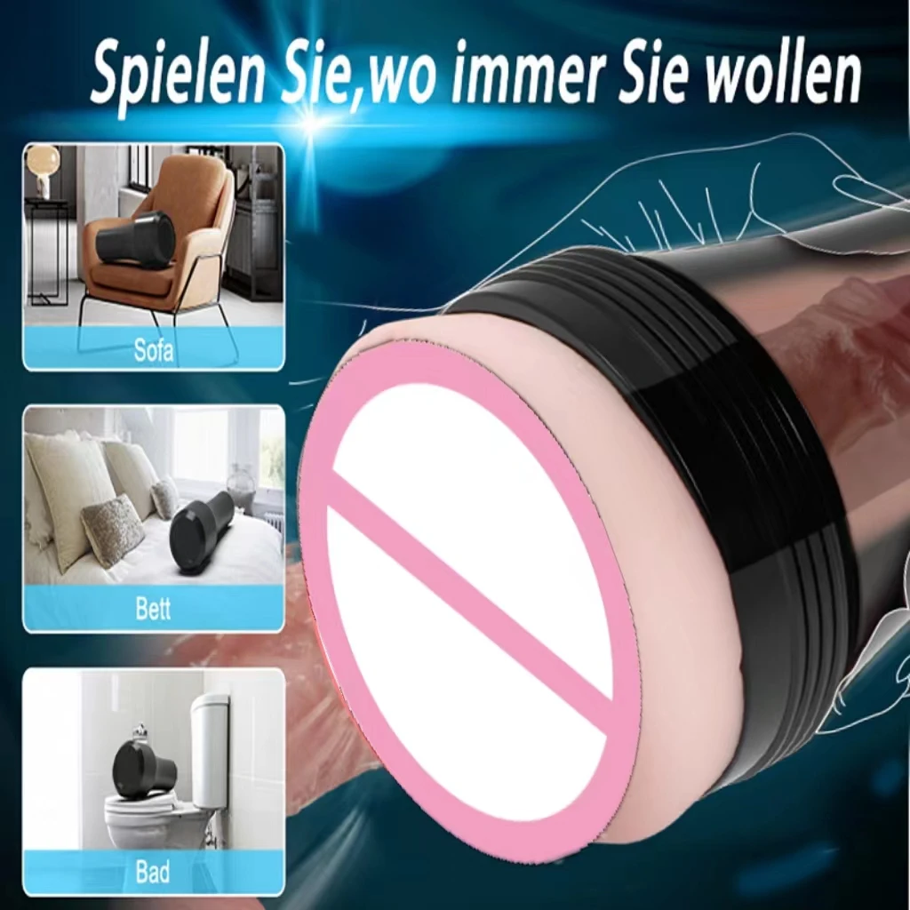 Male Masturbation Cup Vibration Sucking Pocket Pussy Vagina Penis Stroker Adult Sex Toys For Men