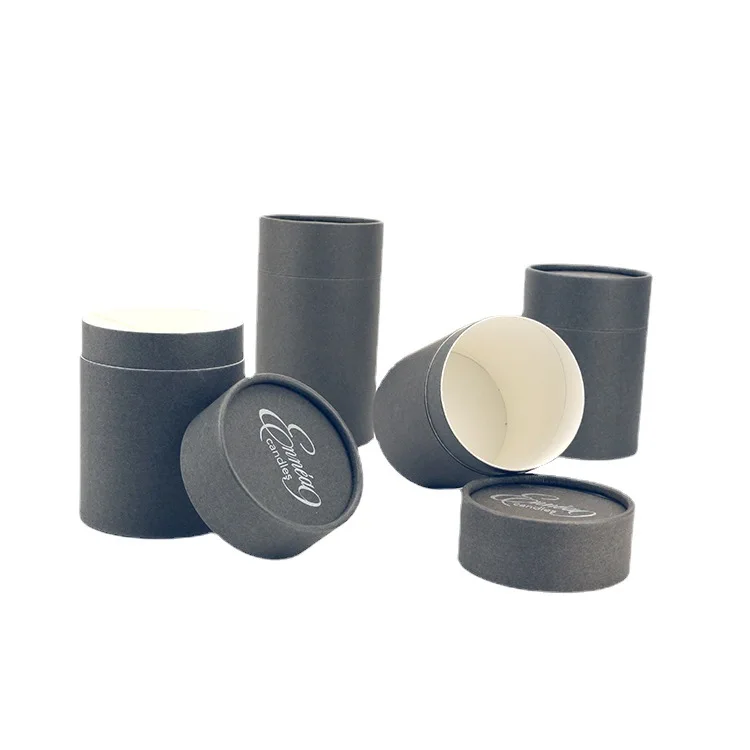 Labeling Candle Lip Balm Food Paper Tube Packing Perfume Lipstick Round Kraft Cardboard Paper Tube Tea Packaging Container