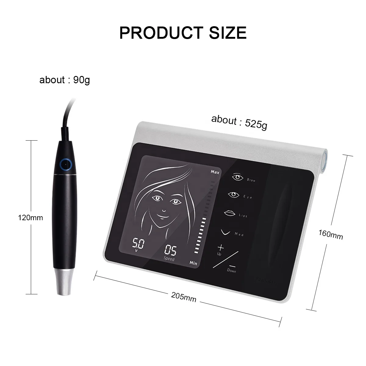 Flux Charmer Princesses Semi Permanent Makeup Wireless Digital Full Kit Microblading Eyebrow Lip Rotary Tattoo Pmu Machine Set