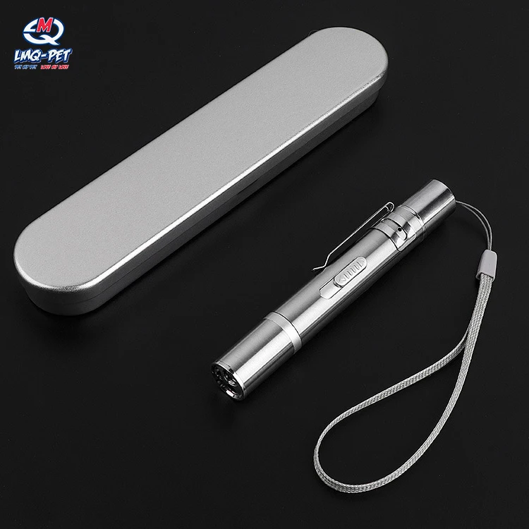 Cat Interactive Laser Toys Stainless Steel USB Multi-pattern Cats Stick Funny Playing Training Cat Laser Pointer