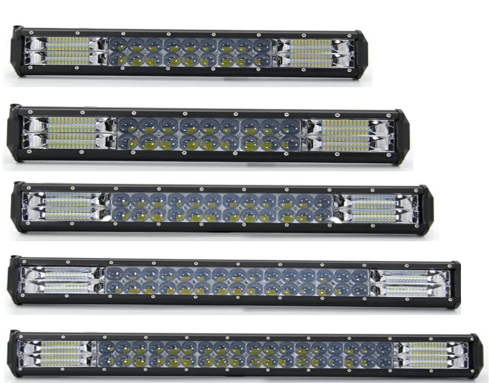 LED Light Bar Waterproof Offroad Driving Lights 5D Lens Fog Light Combo for Pickup Truck SUV ATV UTV Offroad Vehicle