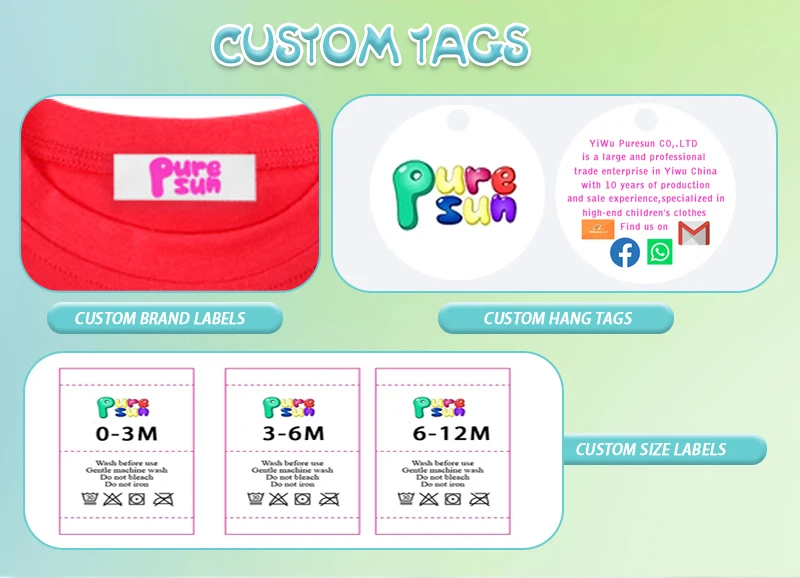 Puresun Customizable floral prints Kids Clothing custom popular bows Pattern wholesale children clothing