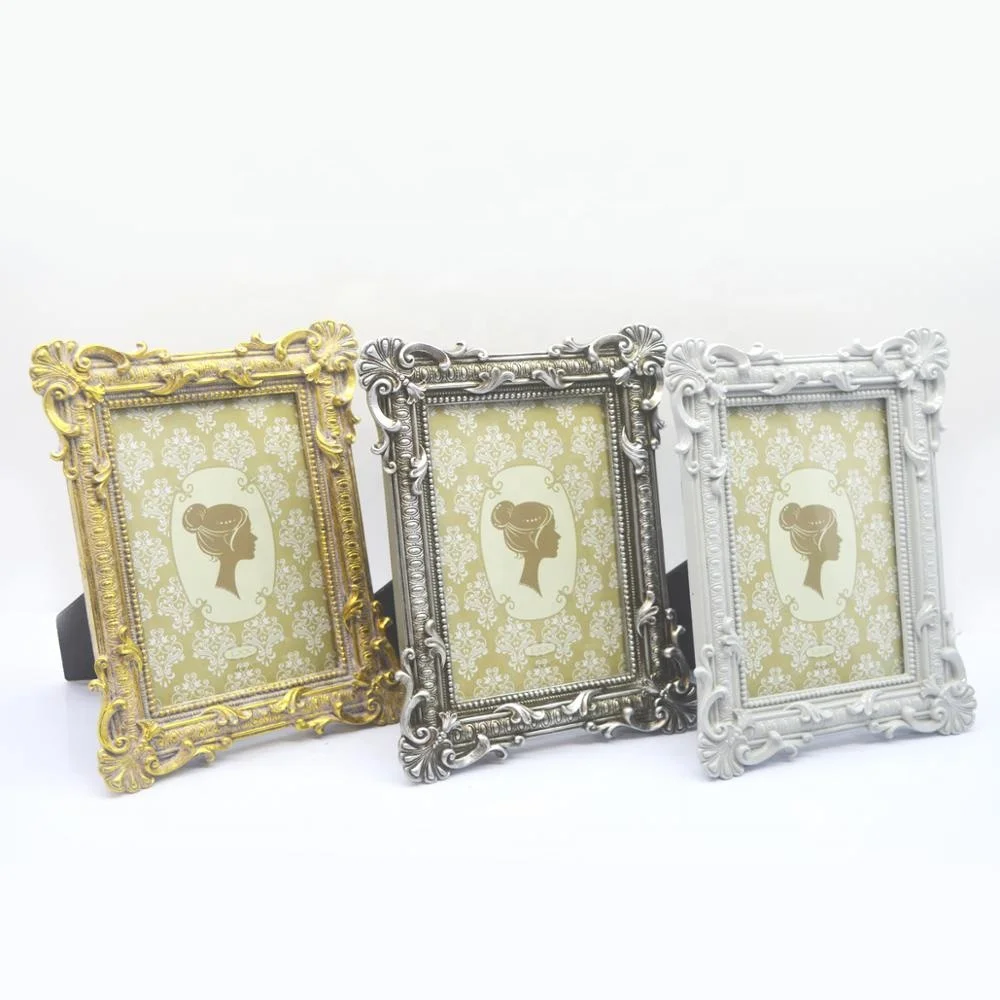 Новый стол для спальни в европейском и американском стиле с перекрестными краями, элегантная полимерная рамка для картин, мебель 4x6 дюймов