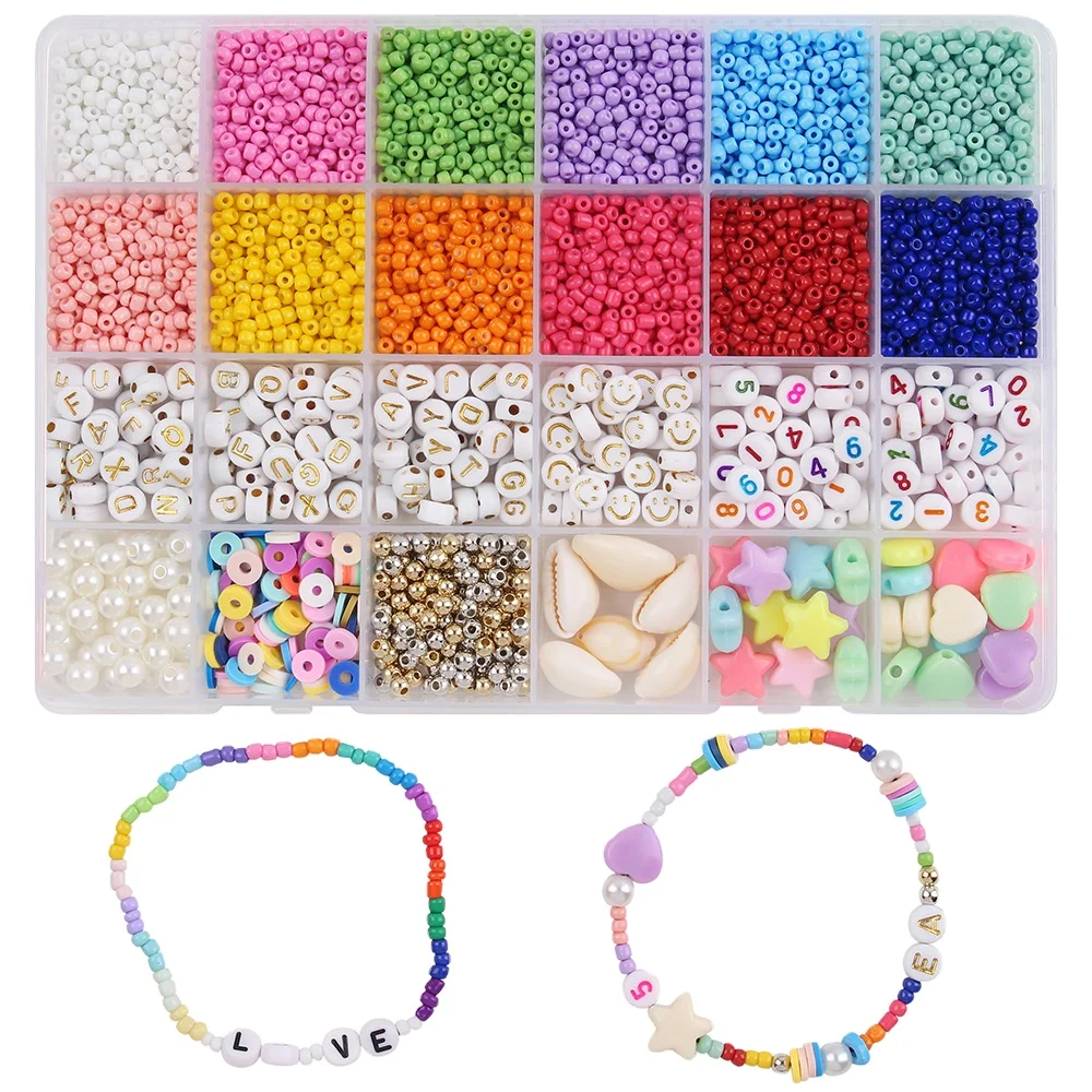 Colorful cartoon multi-purpose jewelry set DIY bracelet making crafts