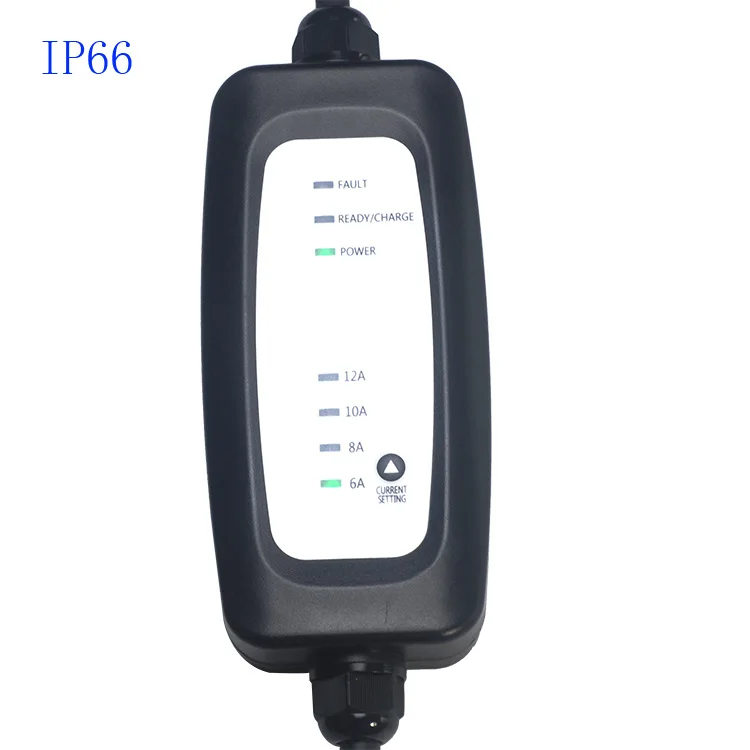 
Factory Sale Portable Electric Car Charger 6A 8A 10A 13A 16A Ev Charger Type 2 