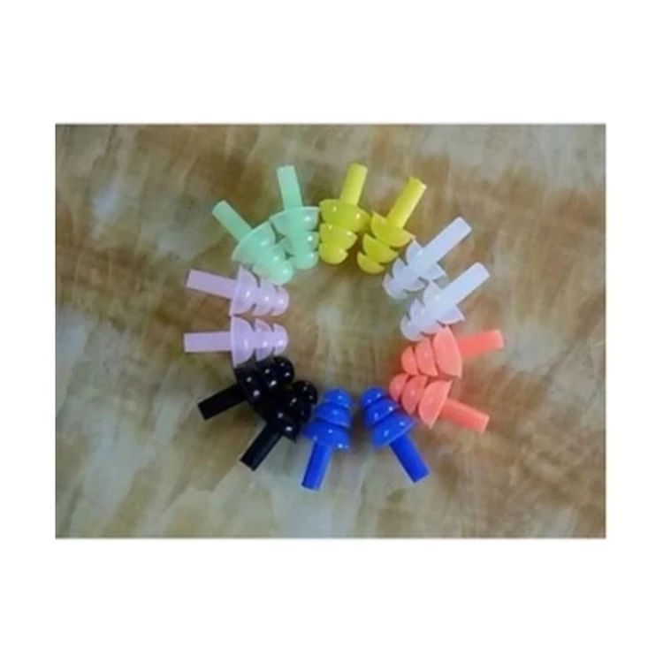 Most Popular Customized Logo Comfortable Silicone Earplugs Transparent Ear Plugs For Swimming With Nose Clip