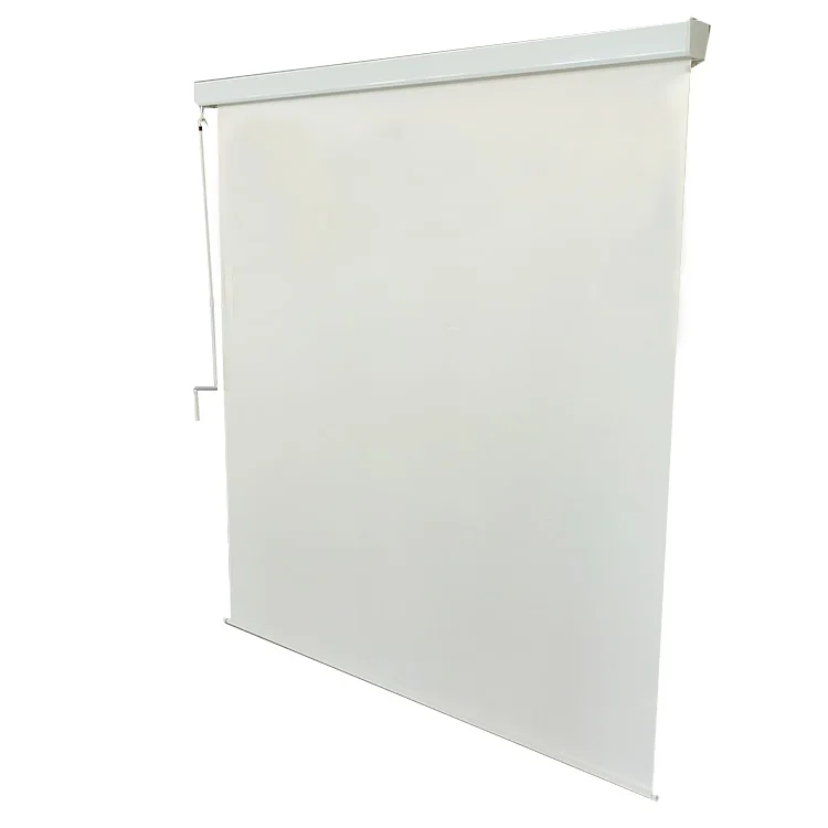 Solar Reflected Waterproof Drop Screen Pergola Side Screen With Visual Transmission