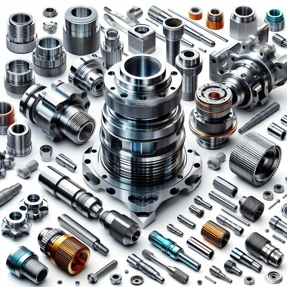 Customized CNC Machining Parts Metal Titanium and Aluminum Painted Milling and Other Services by CNC Manufacturer