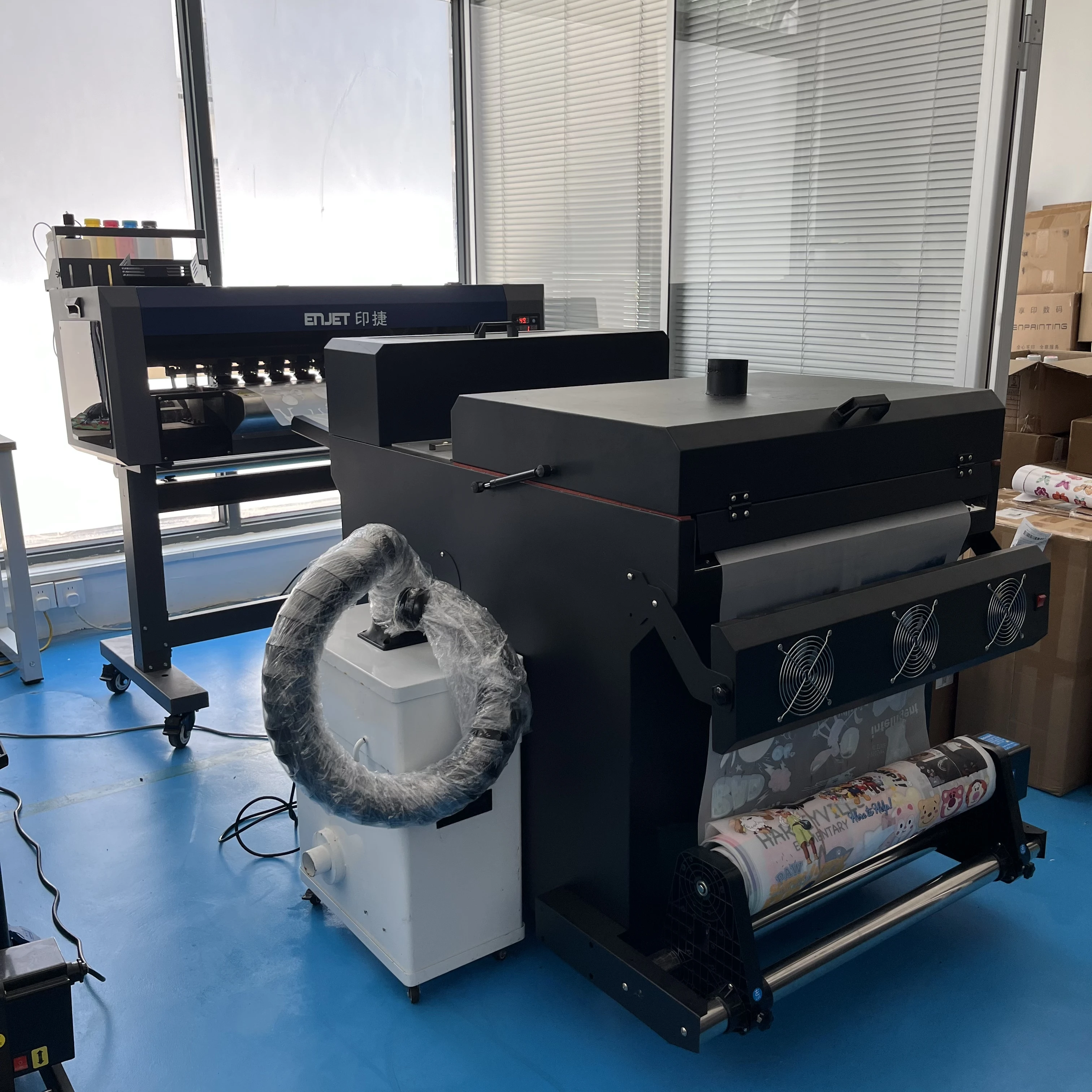 dual head dtf printer with powder shaker printing machine a3 dtf printer and oven