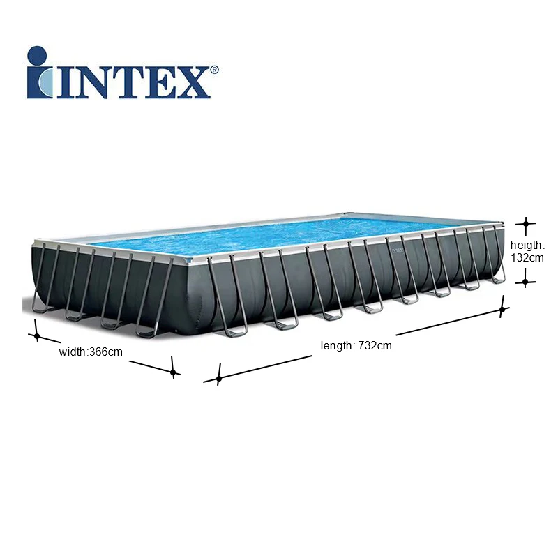 26356 прямоугольный каркас INTEX 5 49*2 74*1 32 м большой наземный стальной бассейн и аксессуары для семейного отдыха