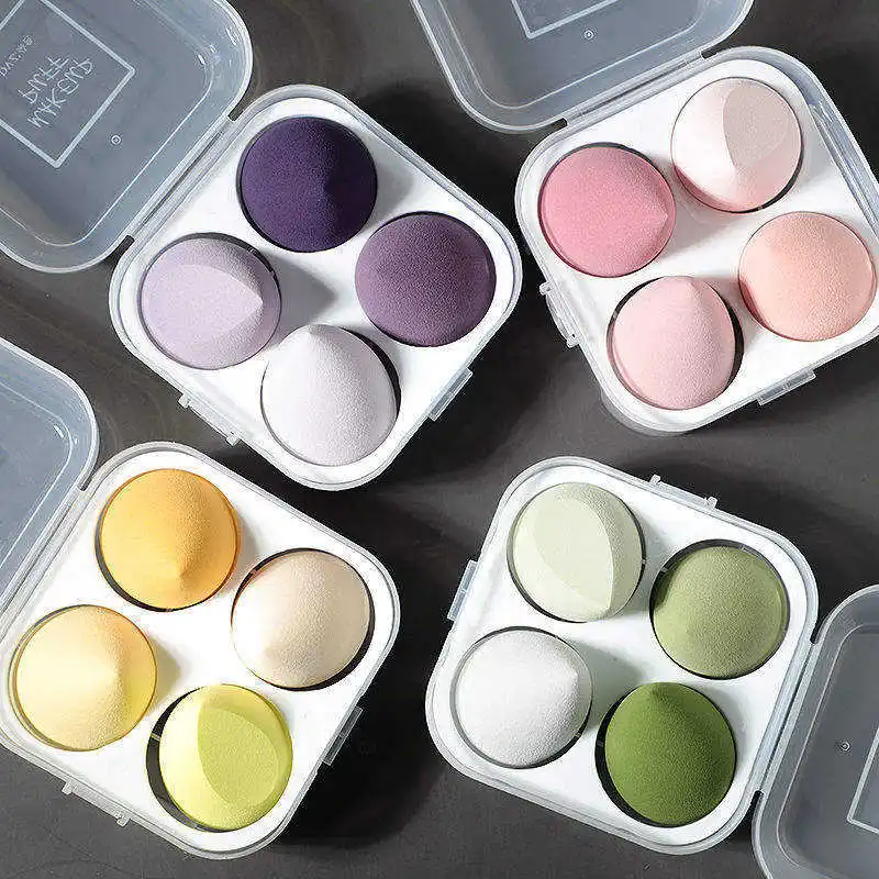Hot selling makeup sponge set 5 pcs OEM packaging Makeup Sponge Set  Soft Setting Face Puffs Makeup Blender