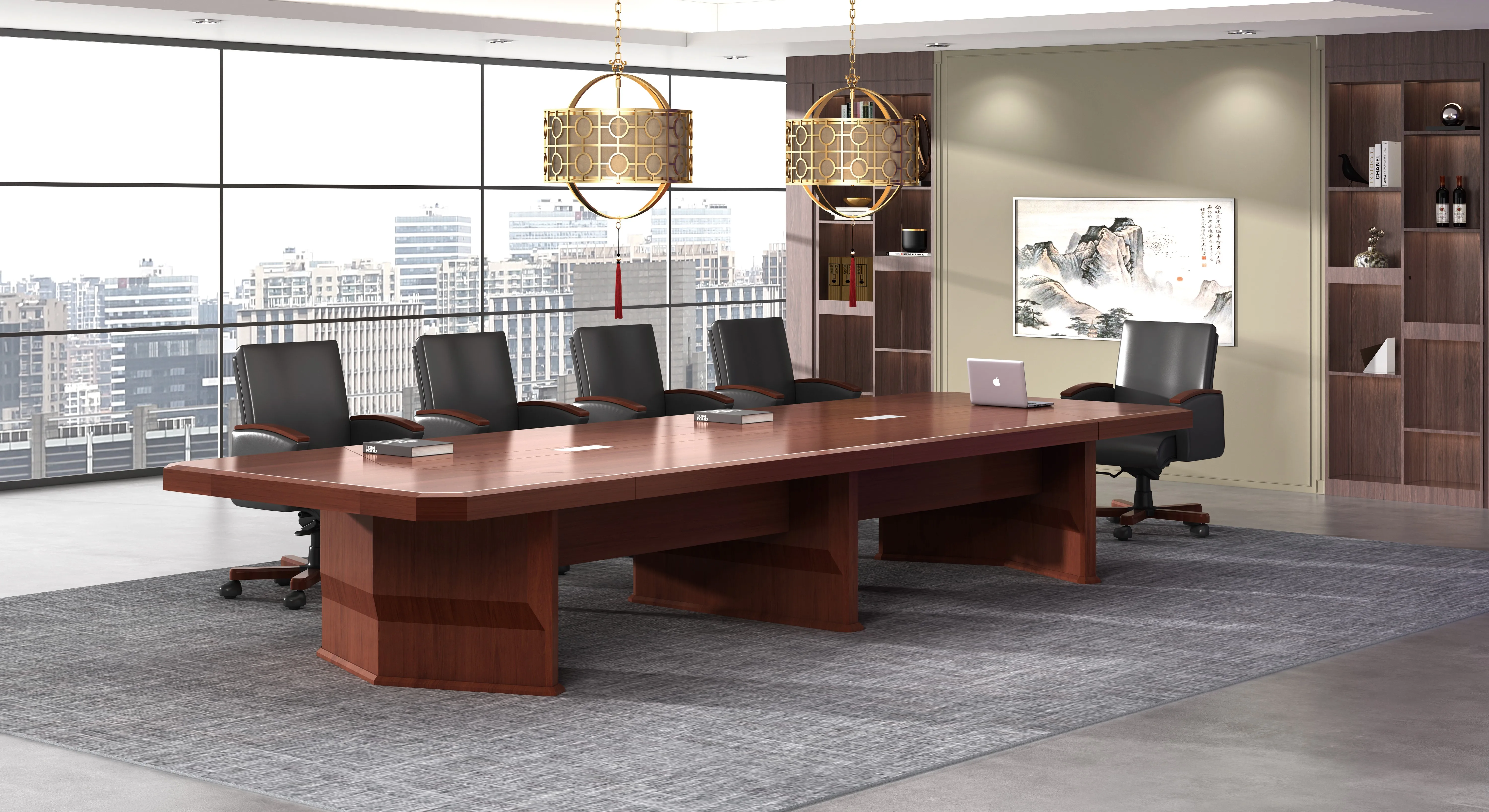 High Quality Custom Bureau Government Bid Board Built In Socket Commercial Conference Furniture Office Meeting Desk Tables