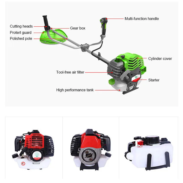 Chuntao China Factory Heavy Duty Gasoline Grass Cutting Machine Portable Manual Grass Trimmer Brush Cutter for Sale
