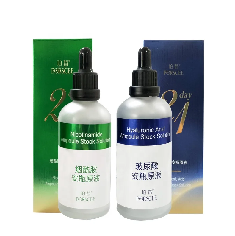 Most Popular 21days Hyaluronic Acid Nicotinamide Face Ampoule Anti aging Face Serum