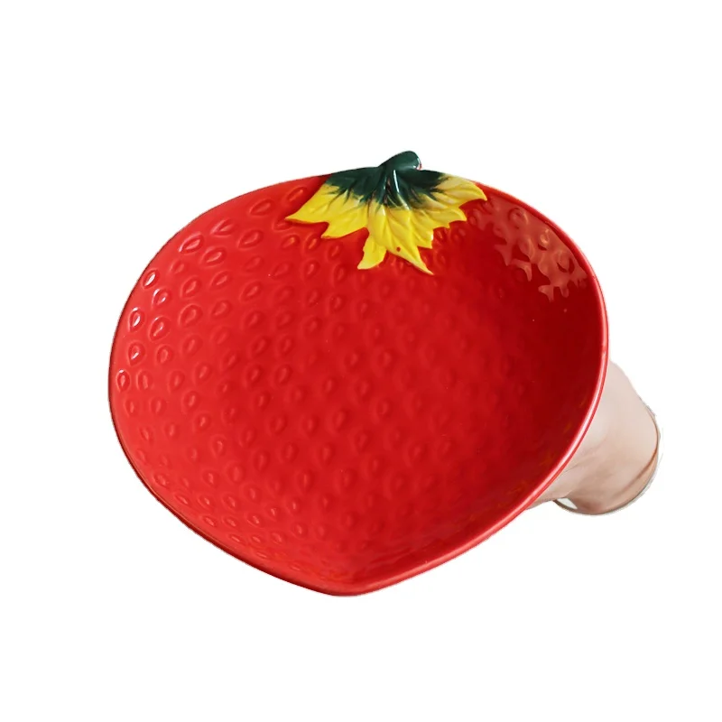 7.5 Inch Plate Porcelain Stylish Cartoon hand-painted Fruit Theme Multiple Style Snacks Sweet Noodle Side Dishes Ceramic