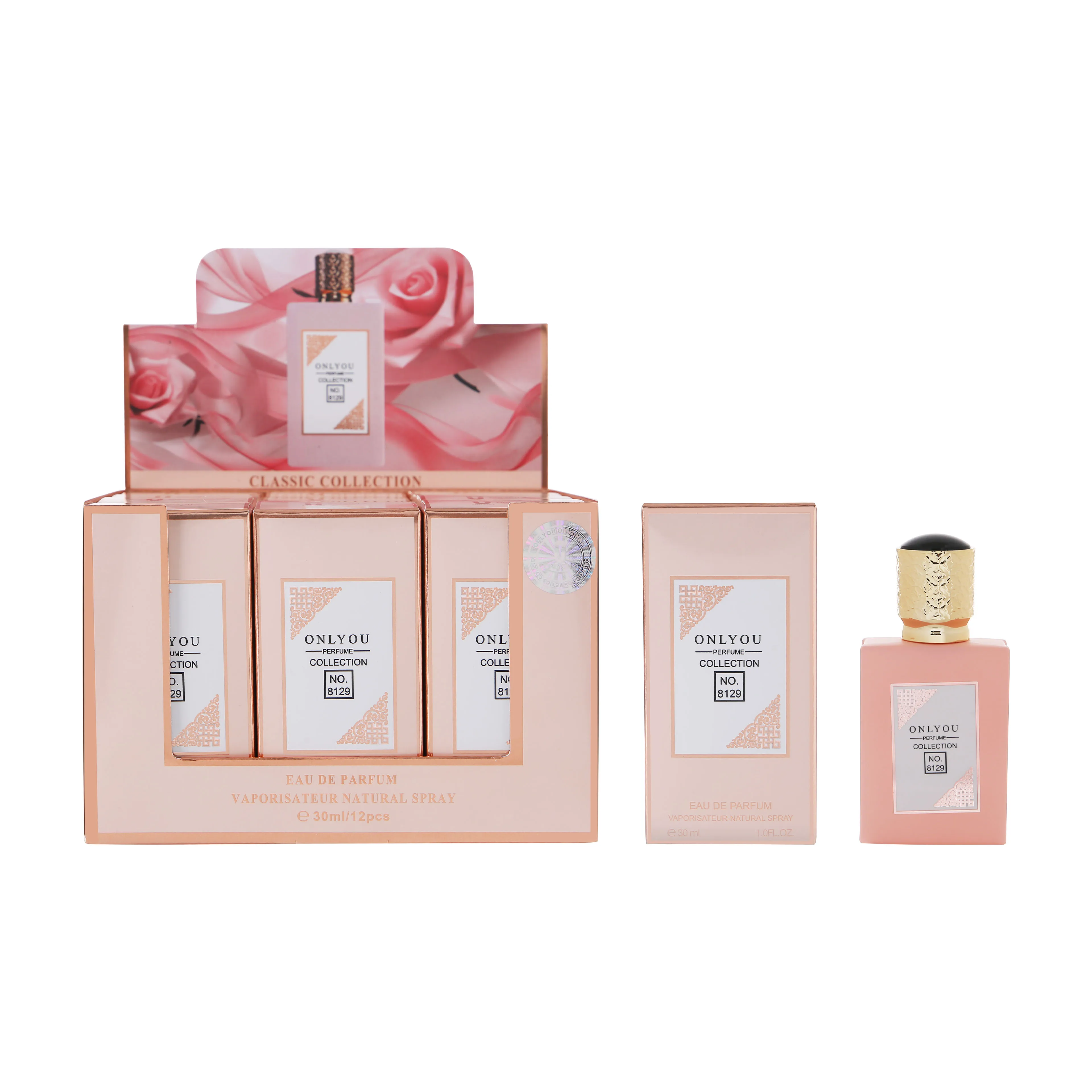 OLU830-122 30ml onlyou collection 12pcs display box mini eau de parfum vaporisateur natural spray rose fragrance for woman