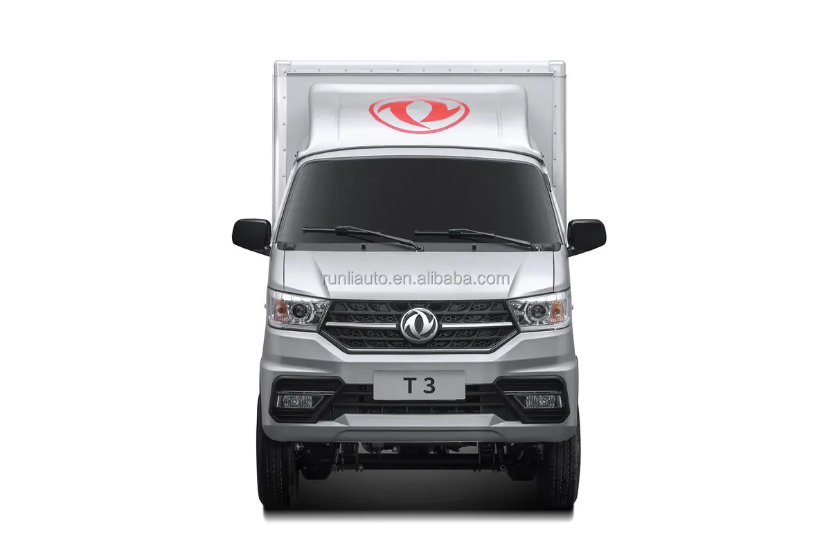 China Factory Supply  DFAC DongFeng TuYi  T3 Single Row 4X2  Petrol Small Mini Light Duty Box Cargo Truck Van Type Lorry Trucks