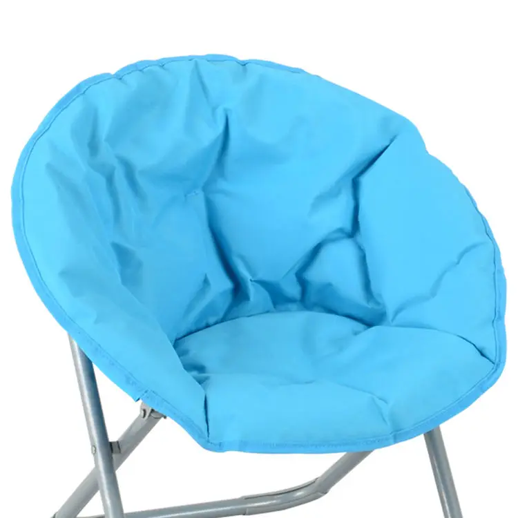 Chinese factory cheap comfortable metal folding chairs lawn moon chair