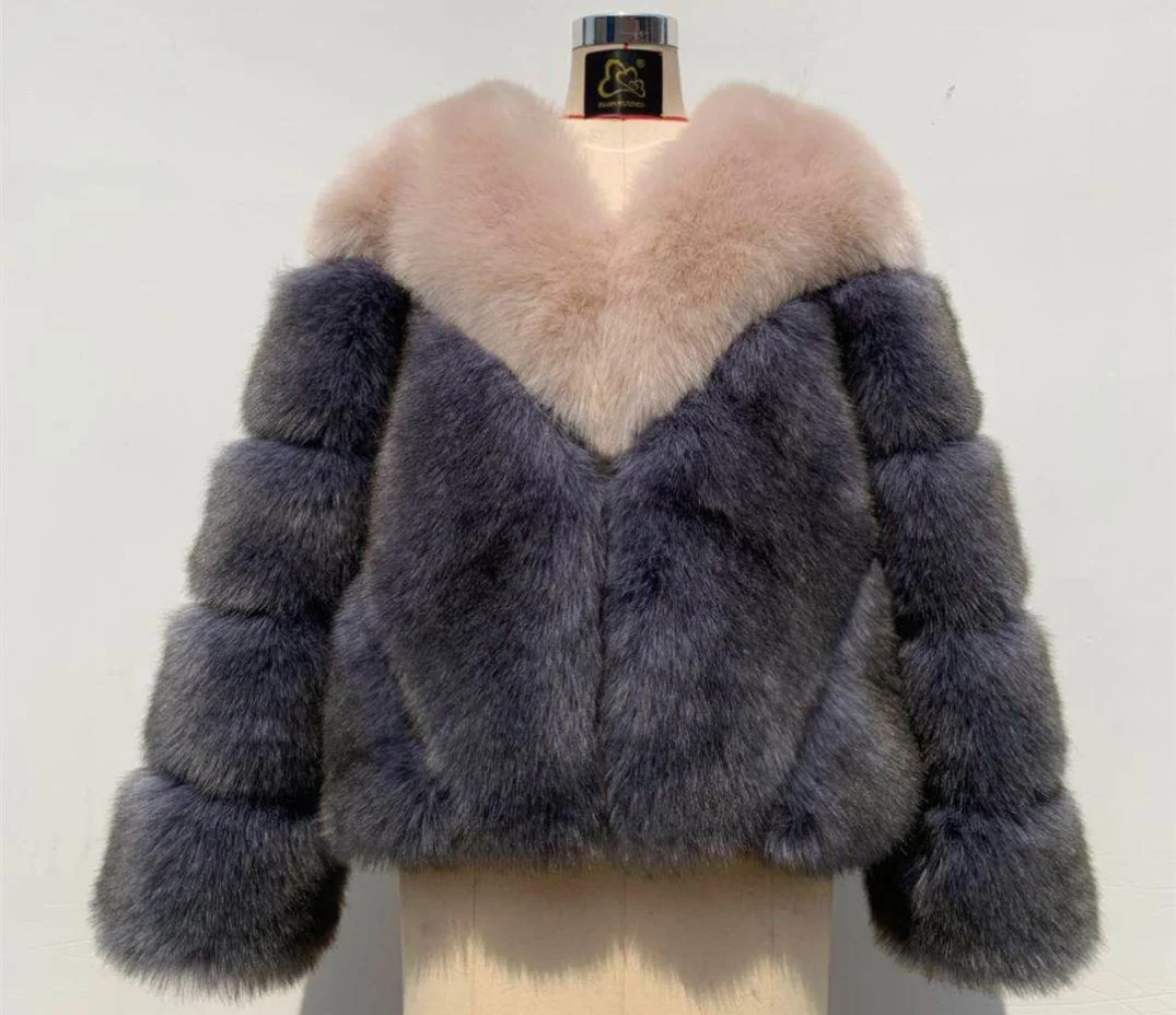 
Winter NEW Warm Women Furry Soft Faux Fur Coat Harajuku Vintage Long Sleeve Plus Size Fluffy Fur Jacket Streetwear 