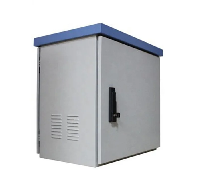 Уличный шкаф с телекоммуникацией из оцинкованной стали IP55, вентиляторы для кондиционера, система охлаждения