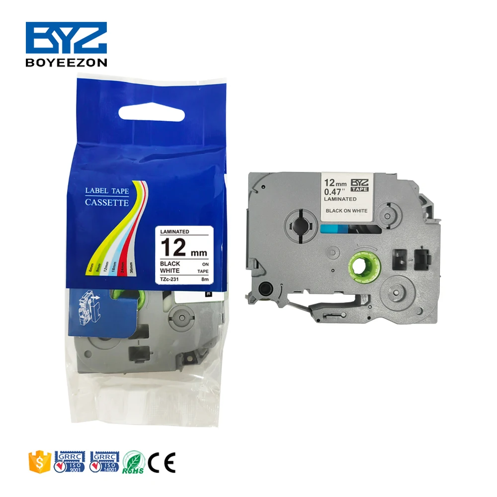 Top compatible Label Tape Replacement for Brother P Touch TZe TZ Label Maker Tape TZe-231 TZe231 for Brother