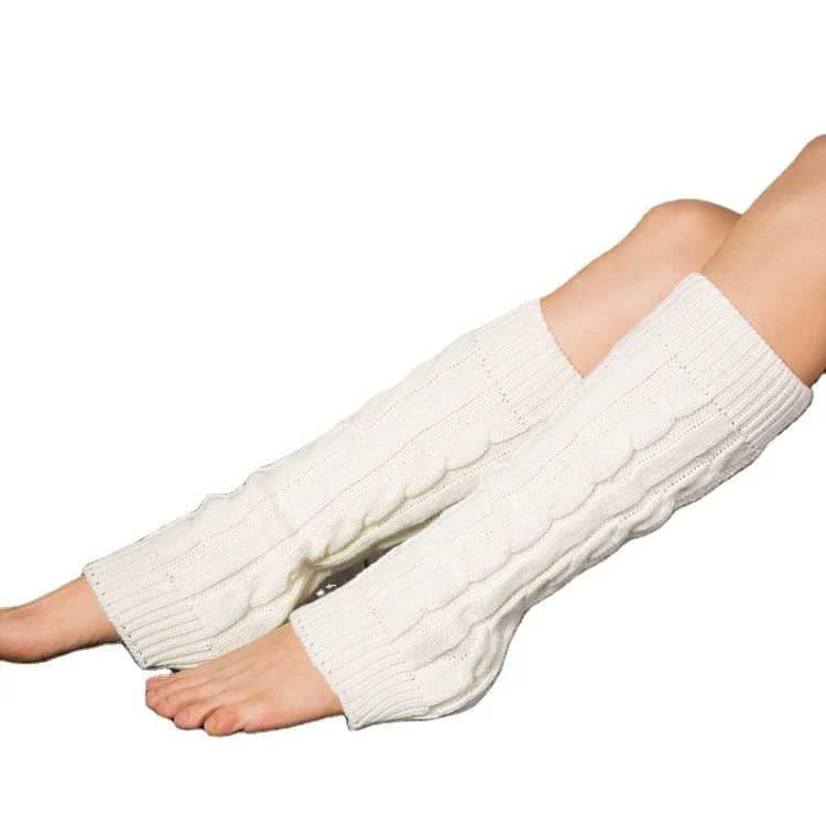 hot Fashion Leg Warmers Women Warm Knee Winter Leg Warmer knit Socks