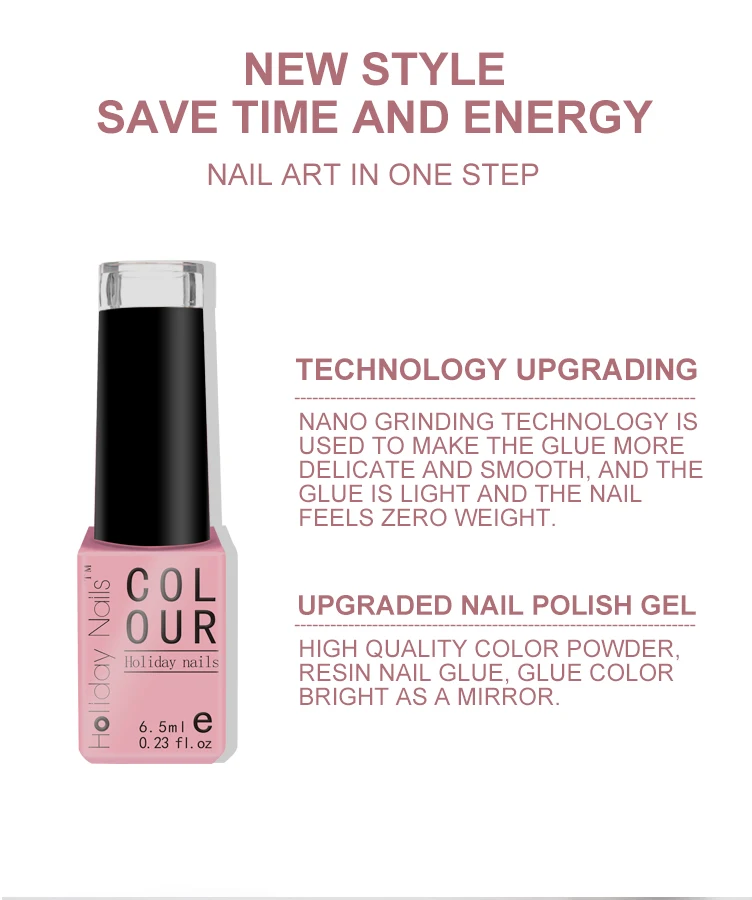 3 in 1 One Step Gel Wholesale Nail Supplies Custom Logo 15 ml Vegan Create Your Own Brand One Step UV Nail Gel Polish