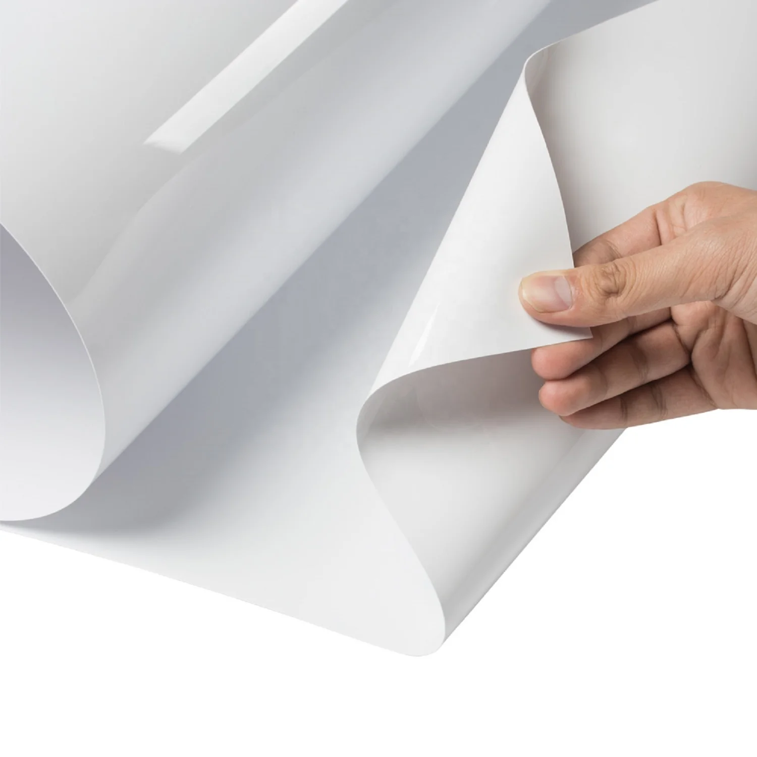 High Gloss Mirror Effect 0.35mm 0.45mm 0.8mm Iceberg White Flat Surface Plastic PETG Film Sheet for Lamination