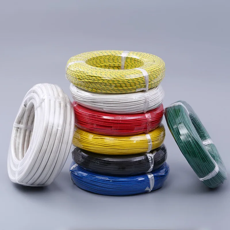 Vintage Edison bulb Accessories Colorful Electrical Wire 0.75mm* 2 core / 3 core Textile Cables/Fabric Cable Cotton Cords Wires