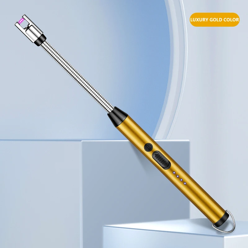 JL826 Customize Wholesale Kitchen  Lighter USB Rechargeable New Arrivals Handheld Pulse Arc Ignition Gun Windproof Widely Uesd