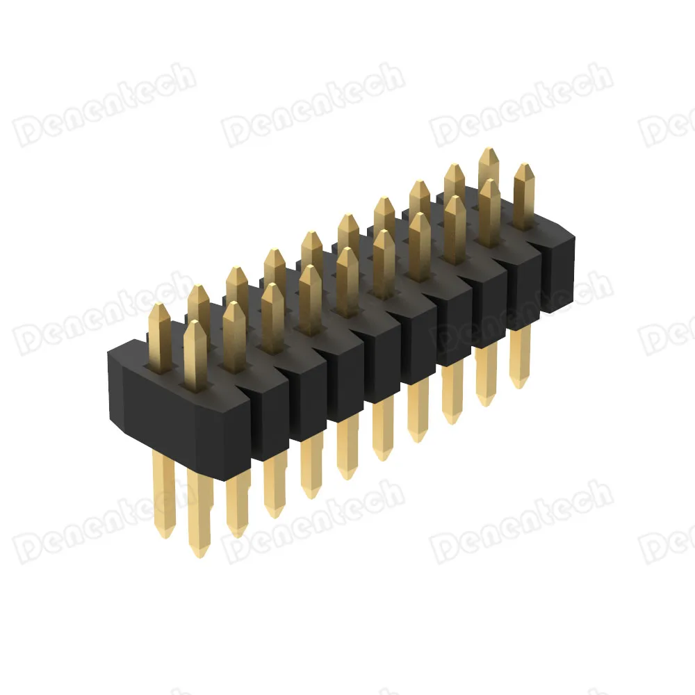Denentech 1.00mm Pin Header SQ0.3W3.20H1.50  Dual Row straight PCB Connector