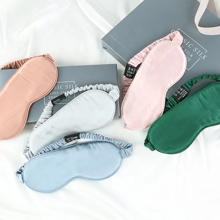 Factory Service  sleeping Yoga Eye Cover 19mm 22mm 100% Pure Silk Eye Mask
